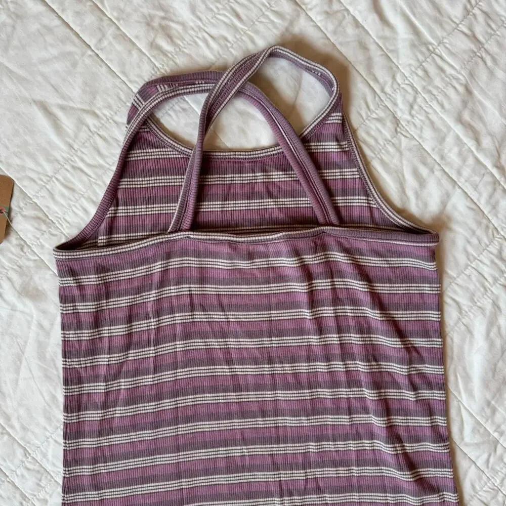 Striped racer back tank top bixby nomad girls large 12 14 boho‎ Summer rayon